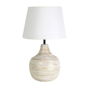 BAMBU TABLE LAMP | WHITE WASH 36X60CM