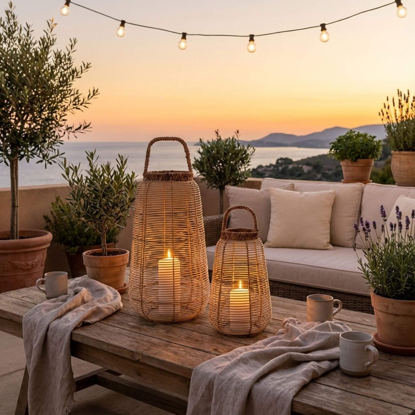 NAVAGIO RATTAN LANTERN