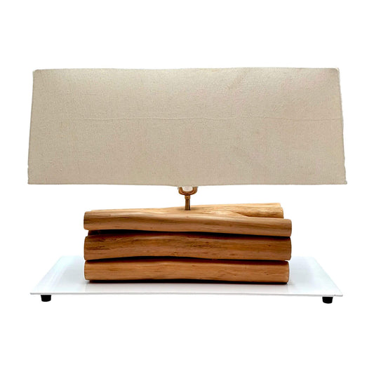 SEPANG TEAK WOOD TABLE LAMP | 47X23X52CM