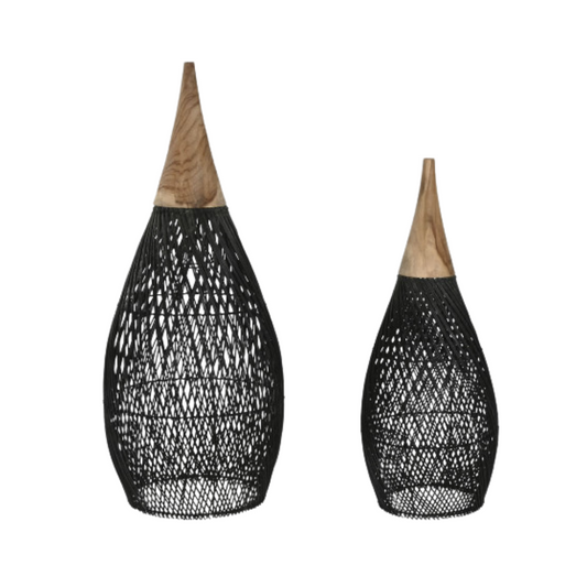 SUMATRA CEILING LAMP SHADE | BLACK